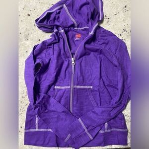 New girls ( kids) zip up hooded shirt size‎ medium Hanes